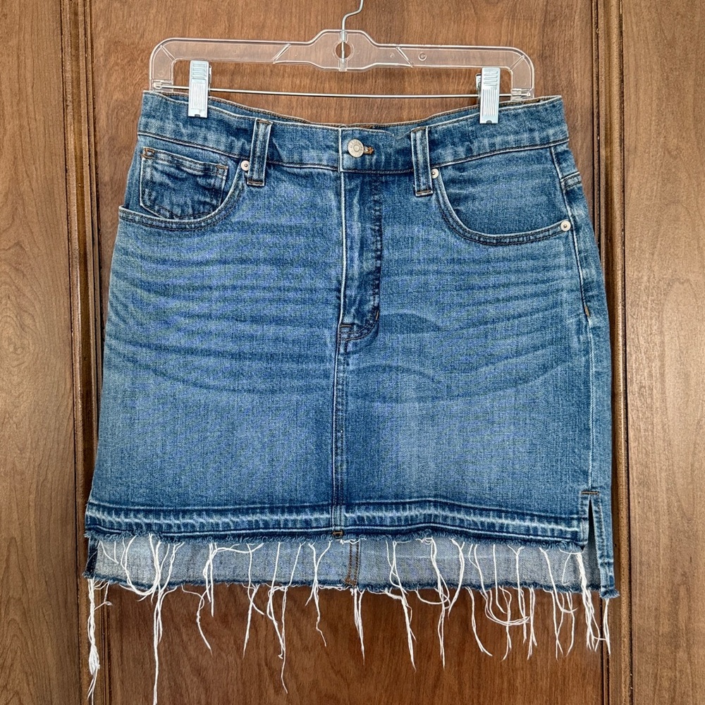 Madewell Step-Hem Jean Skirt
